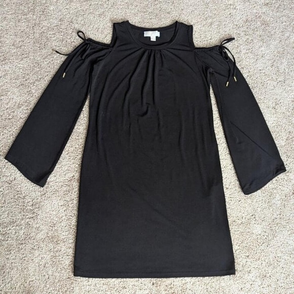 Michael Kors cold shoulder midi Dress